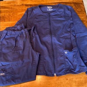 COPY - Navy Blue Scrub Set